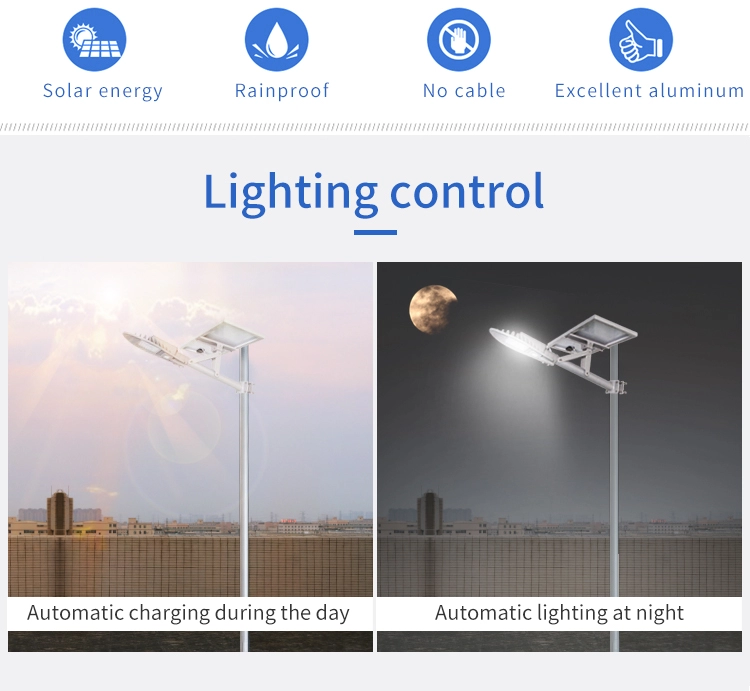 Retrofit integrated 12v solar 30w led street light for saudi arabia
